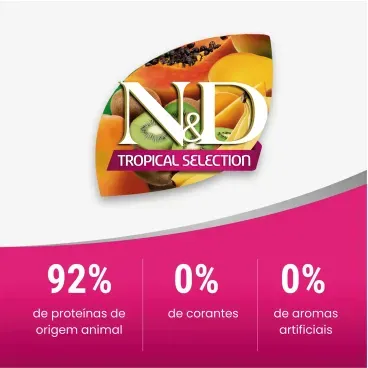 Racao N-D Tropical Selection Gatos com 92- de proteina